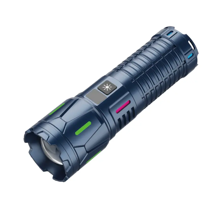 100W LED 전술 손전등 USB 충전식